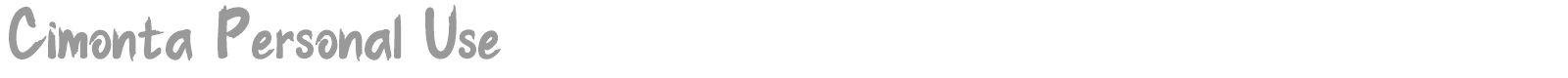 Cimonta font preview